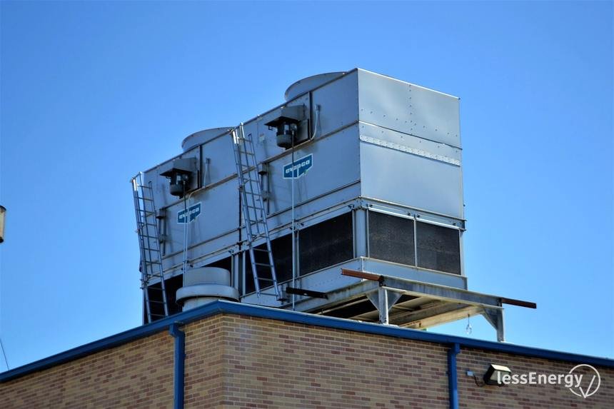 Climatizadora industrial en cubierta